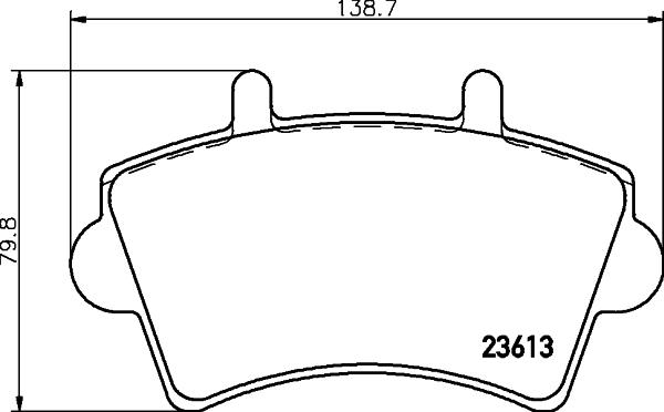 HELLA 8DB 355 010-021 - Set placute frana,frana disc parts5.com