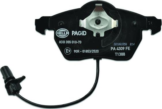 HELLA 8DB 355 010-731 - Σετ τακάκια, δισκόφρενα parts5.com