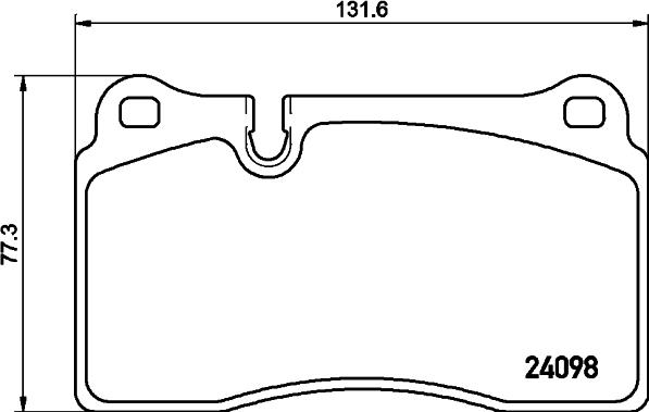 HELLA 8DB 355 011-851 - Set placute frana,frana disc parts5.com