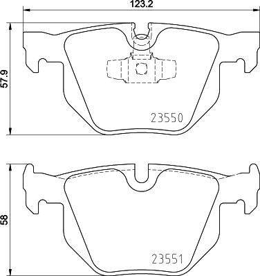 HELLA 8DB 355 011-801 - Set placute frana,frana disc parts5.com