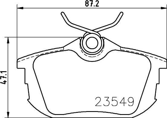 HELLA 8DB 355 018-271 - Set placute frana,frana disc parts5.com