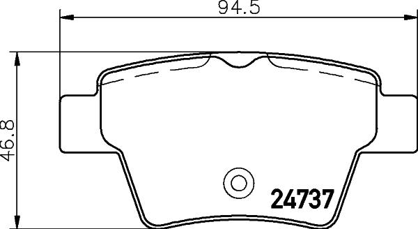 HELLA 8DB 355 013-851 - Set placute frana,frana disc parts5.com