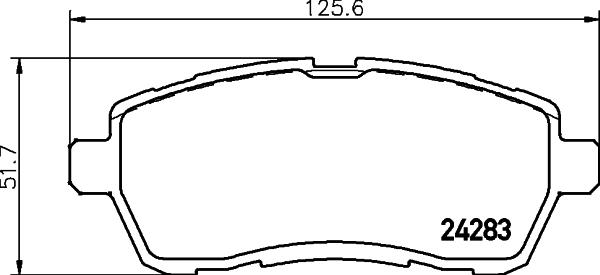 HELLA 8DB 355 013-211 - Set placute frana,frana disc parts5.com