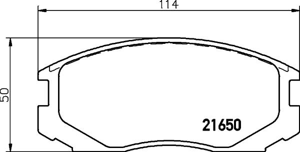 HELLA 8DB 355 017-161 - Set placute frana,frana disc parts5.com