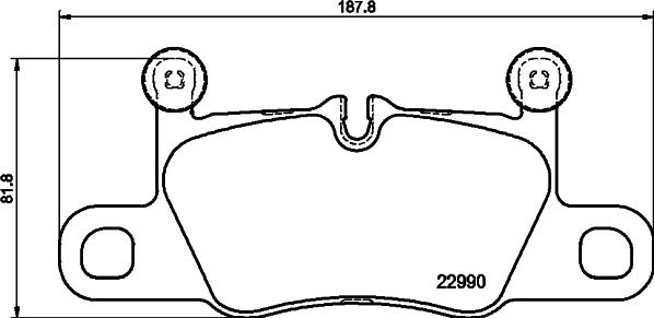 HELLA 8DB 355 039-821 - Juego de pastillas de freno parts5.com