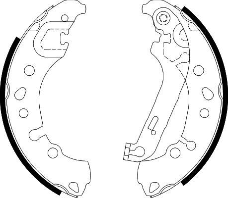 HELLA 8DB 355 038-011 - Brake Shoe Set parts5.com