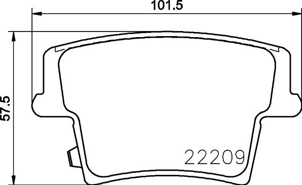 HELLA 8DB 355 023-101 - Brake Pad Set, disc brake parts5.com