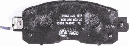 HELLA 8DB 355 023-321 - Zestaw klocków hamulcowych, hamulce tarczowe parts5.com