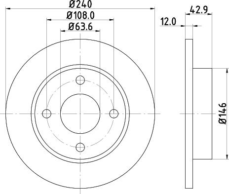 HELLA 8DD 355 104-631 - Disc frana parts5.com