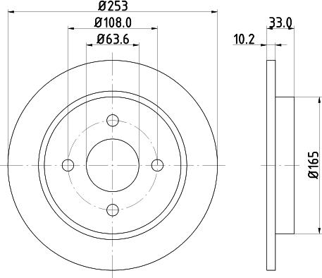 HELLA 8DD 355 105-661 - Kočni disk parts5.com