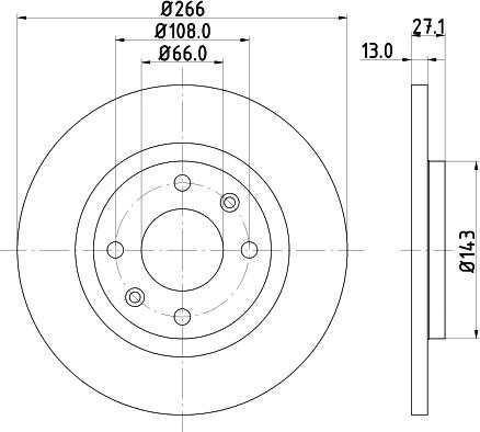 HELLA 8DD 355 105-751 - Brake Disc parts5.com