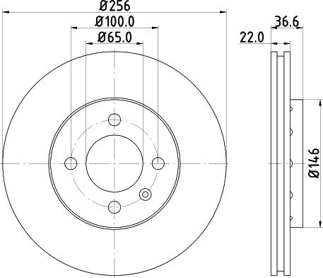 HELLA 8DD 355 129-441 - Disco de freno parts5.com