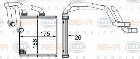 HELLA 8FH 351 511-654 - Radiador de calefacción parts5.com