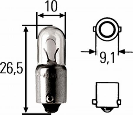 HELLA 8GP 008 285-001 - Sijalica parts5.com