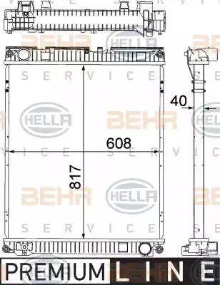 HELLA 8MK 376 714-211 - Radiator, engine cooling parts5.com