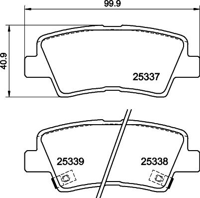 HELLA PAGID 8DB 355 040-171 - Set placute frana,frana disc parts5.com