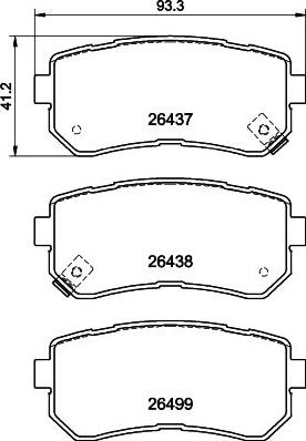 HELLA PAGID 8DB 355 041-131 - Set placute frana,frana disc parts5.com