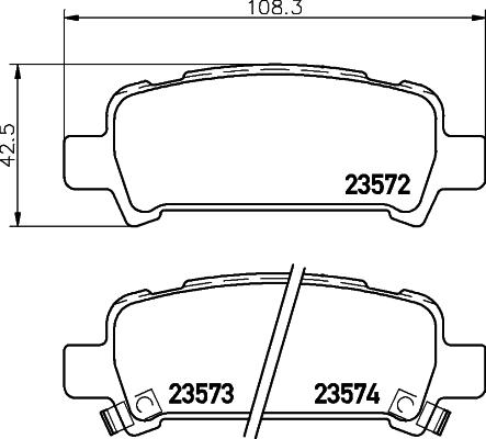 HELLA PAGID 8DB 355 009-401 - Zestaw klocków hamulcowych, hamulce tarczowe parts5.com