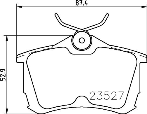 HELLA PAGID 8DB 355 009-511 - Set placute frana,frana disc parts5.com