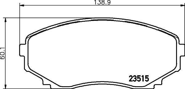 HELLA PAGID 8DB 355 009-641 - Set placute frana,frana disc parts5.com