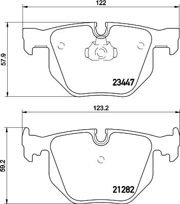 HELLA PAGID 8DB 355 009-331 - Set placute frana,frana disc parts5.com