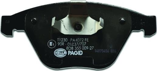 HELLA PAGID 8DB 355 009-271 - Set placute frana,frana disc parts5.com