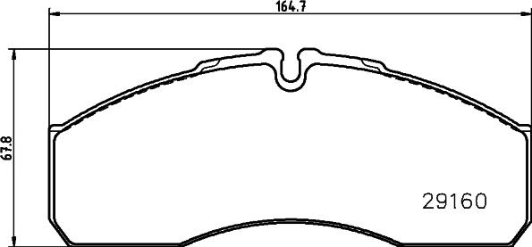 HELLA PAGID 8DB 355 005-401 - Set placute frana,frana disc parts5.com