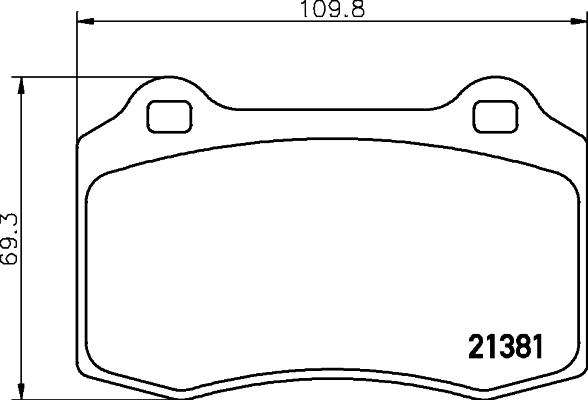 HELLA PAGID 8DB 355 006-591 - Bremsbelagsatz, Scheibenbremse parts5.com