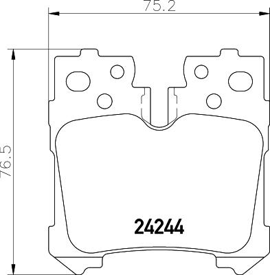 HELLA PAGID 8DB 355 006-651 - Set placute frana,frana disc parts5.com