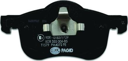 HELLA PAGID 8DB 355 006-851 - Set placute frana,frana disc parts5.com