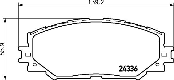 HELLA PAGID 8DB 355 006-861 - Set placute frana,frana disc parts5.com