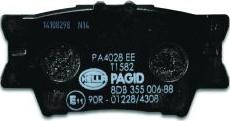 HELLA PAGID 8DB 355 006-881 - Комплект спирачно феродо, дискови спирачки parts5.com