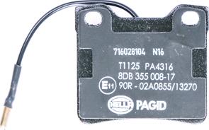 HELLA PAGID 8DB 355 008-171 - Brake Pad Set, disc brake parts5.com