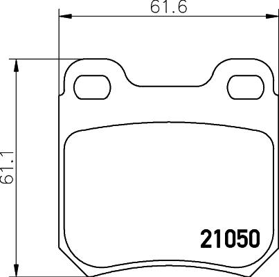 HELLA PAGID 8DB 355 007-381 - Σετ τακάκια, δισκόφρενα parts5.com