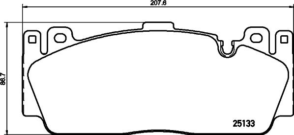 HELLA PAGID 8DB 355 019-991 - Set placute frana,frana disc parts5.com