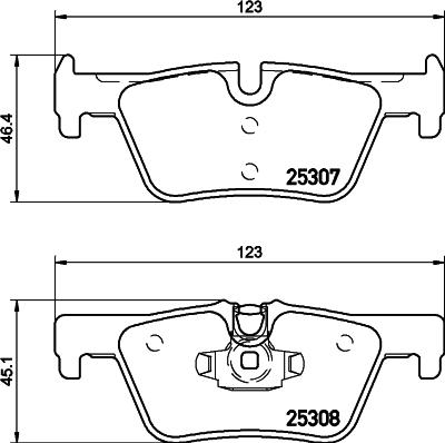 HELLA PAGID 8DB 355 019-971 - Set placute frana,frana disc parts5.com