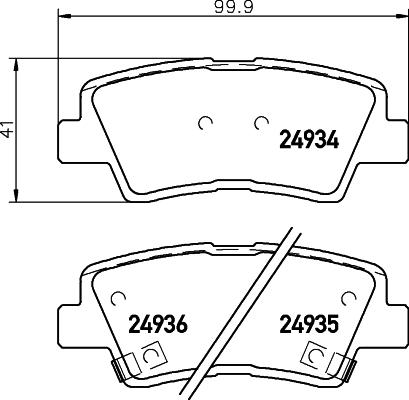 HELLA PAGID 8DB 355 014-571 - Set placute frana,frana disc parts5.com