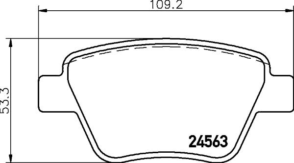 HELLA PAGID 8DB 355 014-021 - Juego de pastillas de freno parts5.com