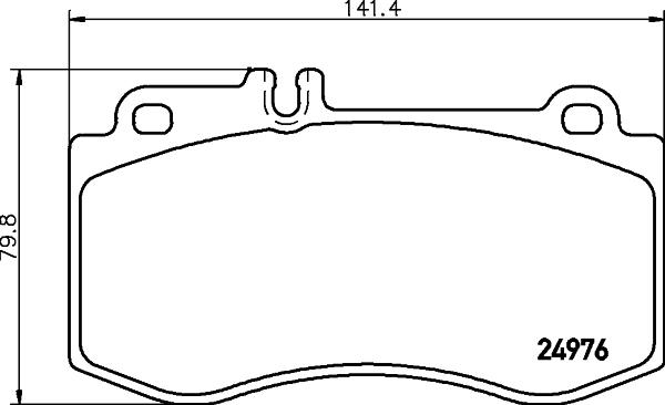 HELLA PAGID 8DB 355 014-821 - Komplet kočnih obloga, disk kočnica parts5.com