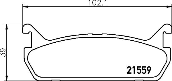 HELLA PAGID 8DB 355 016-601 - Juego de pastillas de freno parts5.com