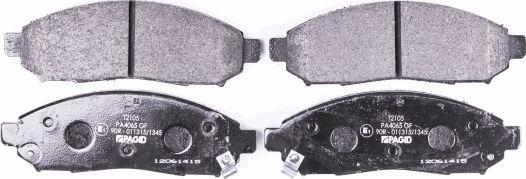 HELLA PAGID 8DB 355 016-121 - Brake Pad Set, disc brake parts5.com