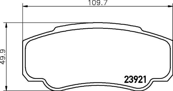 HELLA PAGID 8DB 355 010-411 - Komplet pločica, disk-kočnica parts5.com