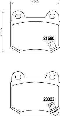 HELLA PAGID 8DB 355 010-691 - Fren balata seti, diskli fren parts5.com