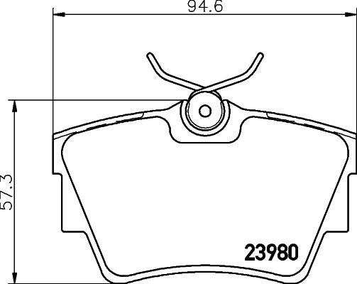 HELLA PAGID 8DB 355 010-761 - Komplet pločica, disk-kočnica parts5.com