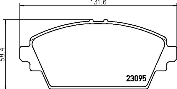 HELLA PAGID 8DB 355 011-951 - Brake Pad Set, disc brake parts5.com