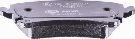 HELLA PAGID 8DB 355 011-531 - Brake Pad Set, disc brake parts5.com