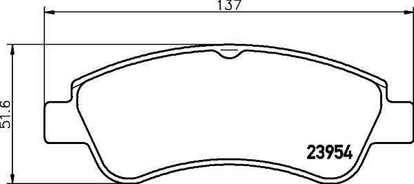 HELLA PAGID 8DB 355 011-071 - Fren balata seti, diskli fren parts5.com