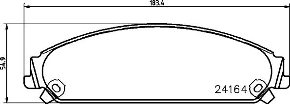 HELLA PAGID 8DB 355 011-891 - Brake Pad Set, disc brake parts5.com