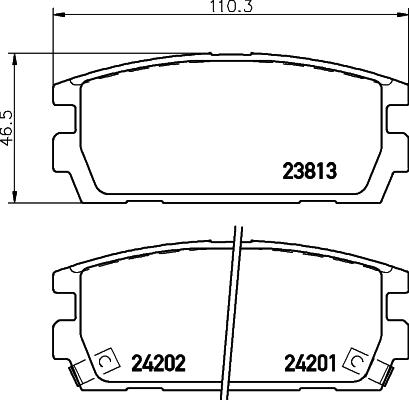 HELLA PAGID 8DB 355 011-841 - Komplet pločica, disk-kočnica parts5.com