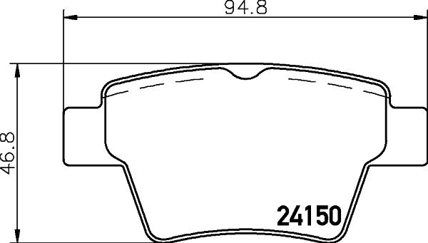 HELLA PAGID 8DB 355 011-821 - Brake Pad Set, disc brake parts5.com